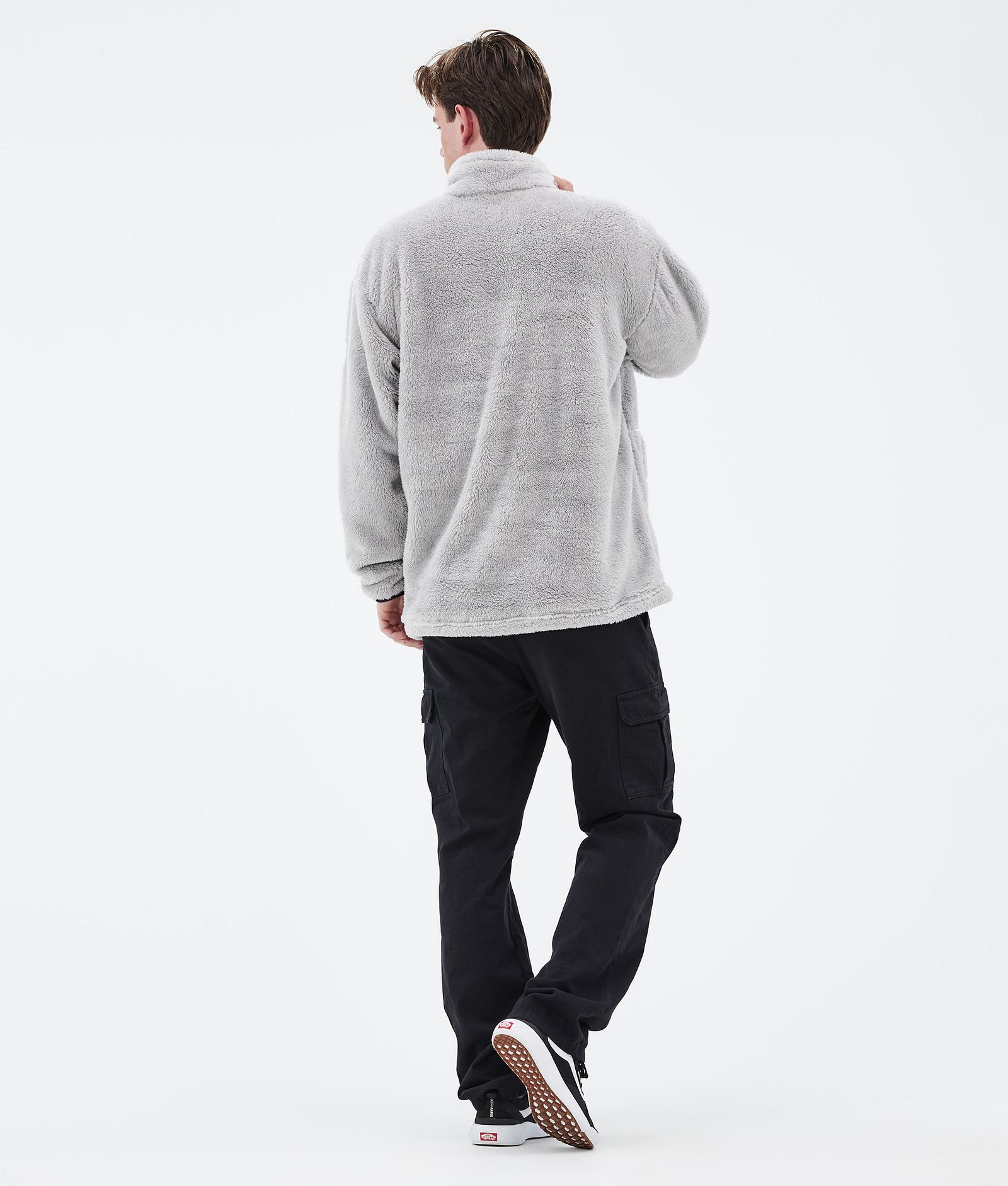 Pile Fleece Sweater Men Light Grey, Image 4 of 7