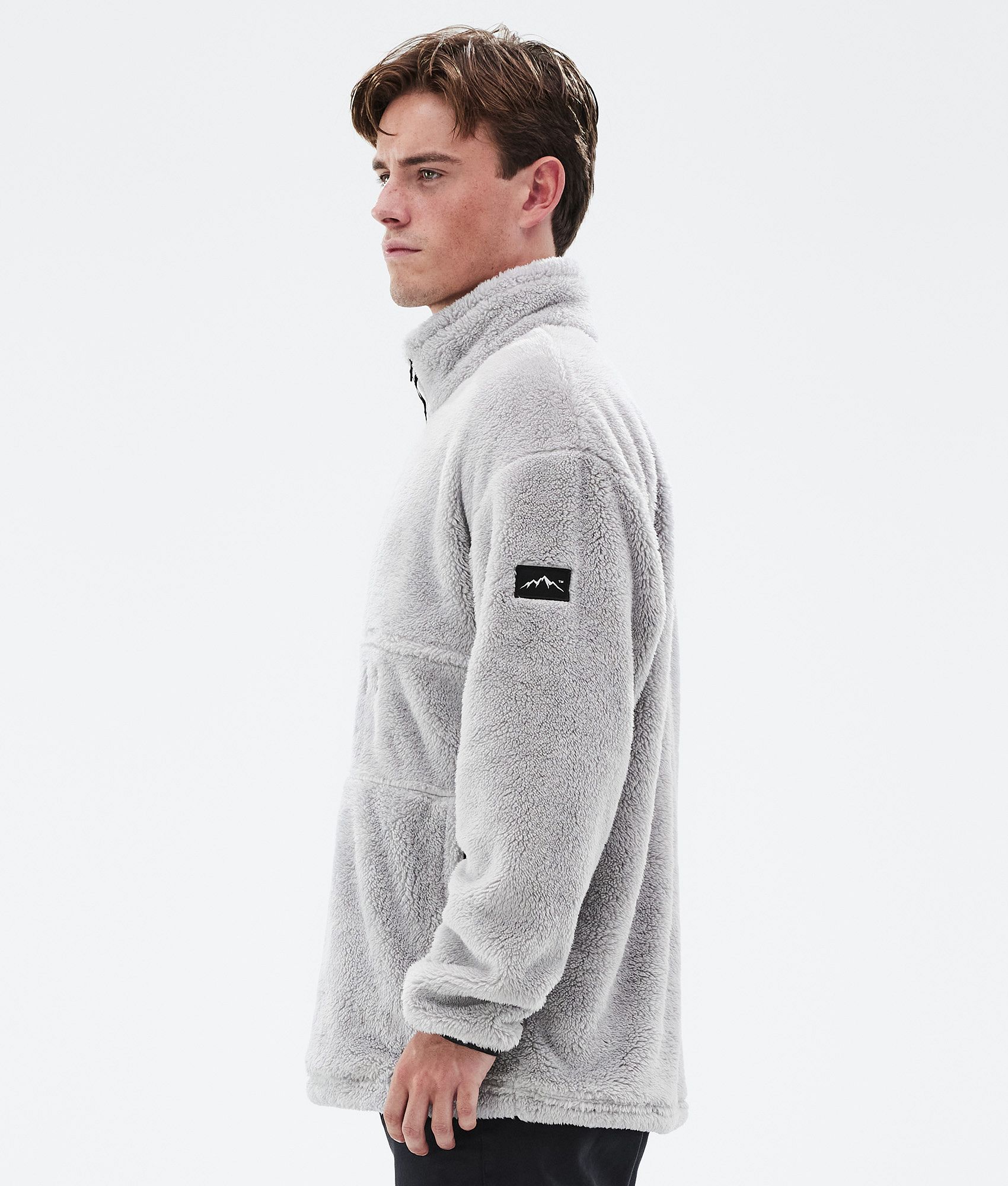 Grey fleece sweater hotsell