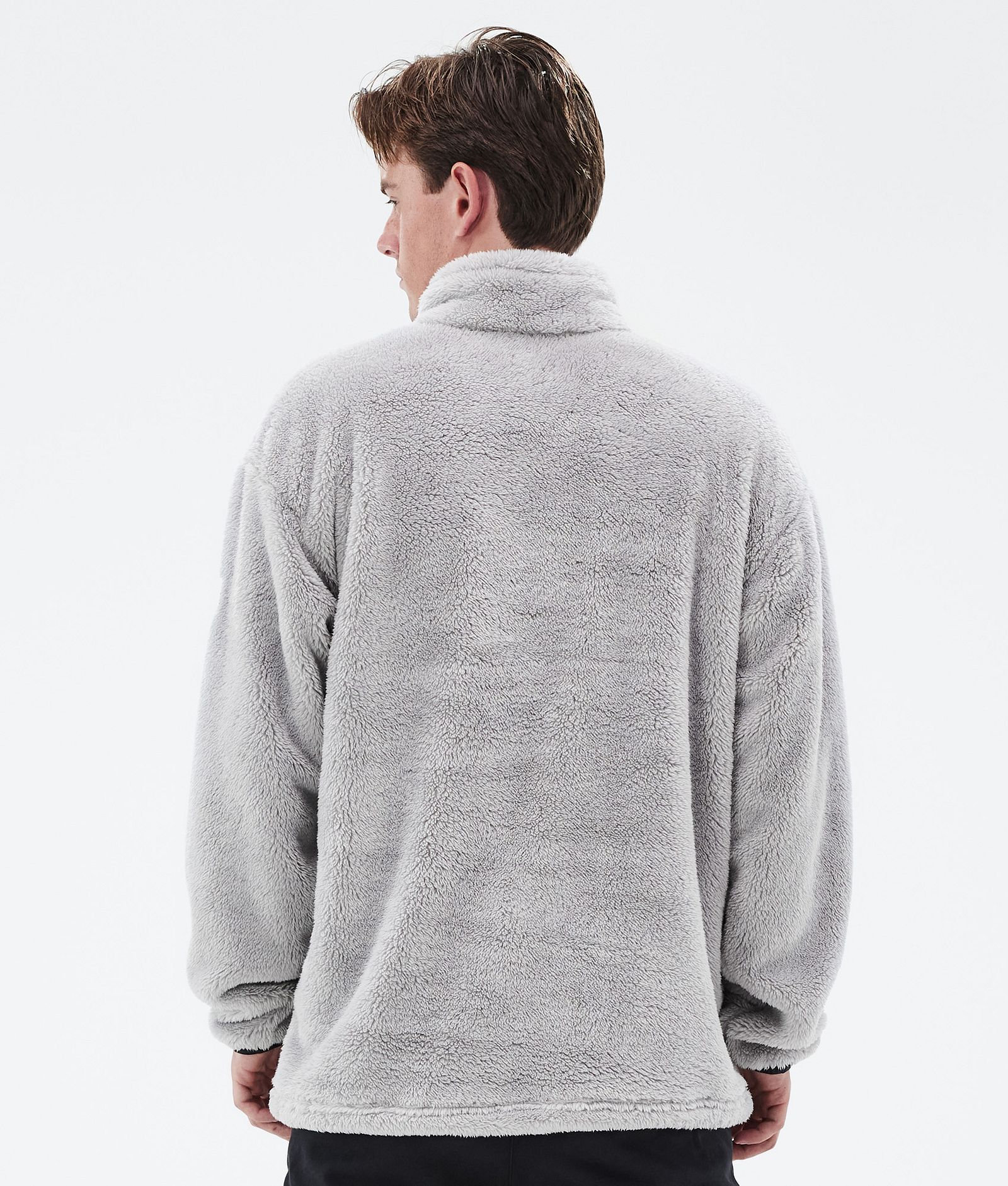 Pile Fleecepullover Herren Light Grey Renewed, Bild 6 von 7