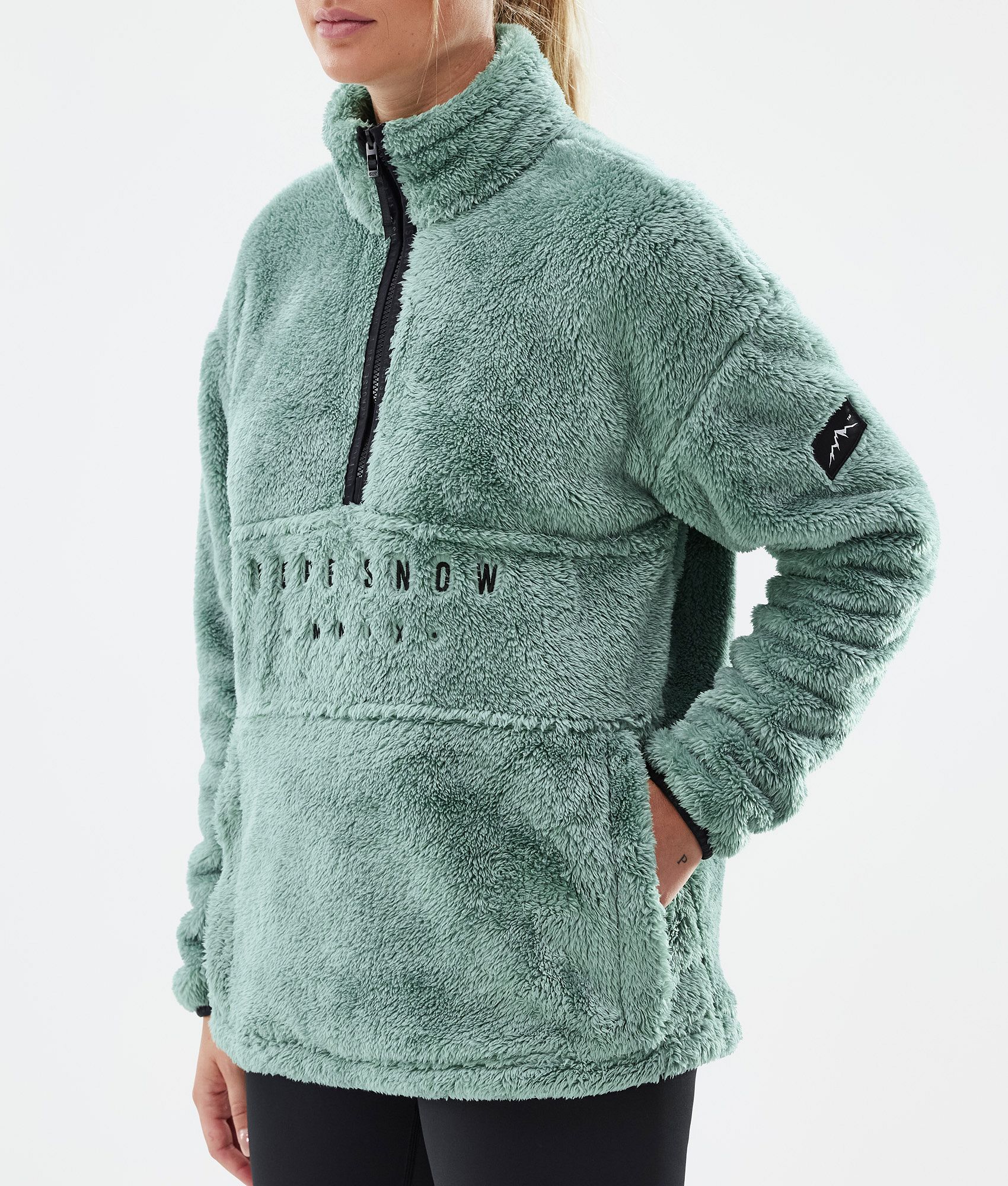 Dope Pile W Sweat Polaire Femme Faded Green