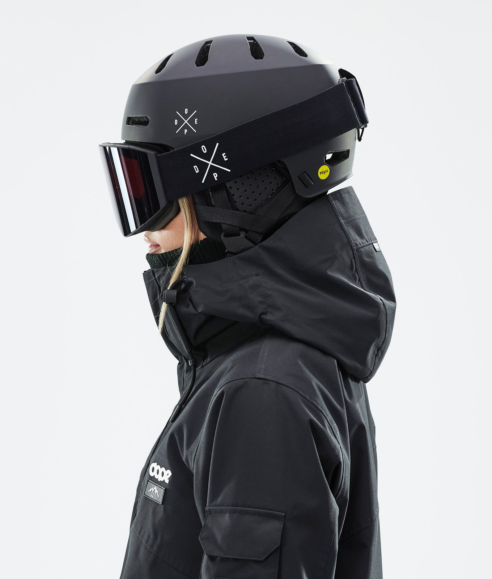 Dope Macon 2.0 MIPS Men's Ski Helmet Matte Black w/ Black