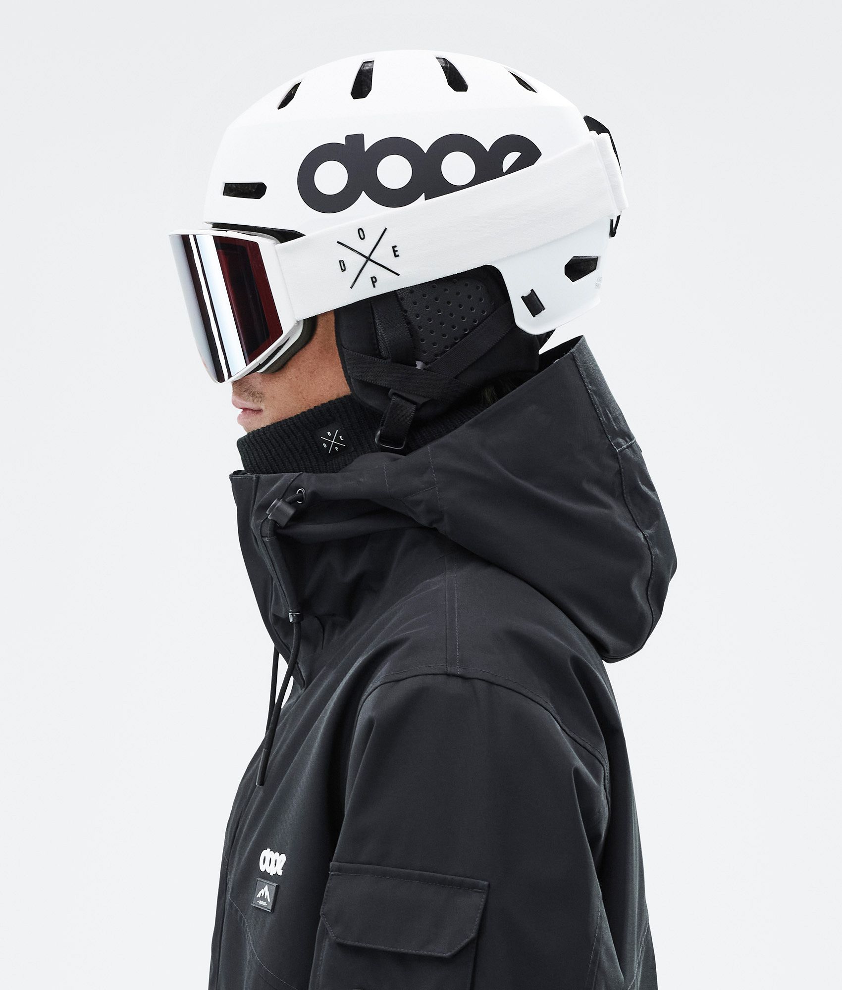 Dope Macon 2.0 Ski Helmet Men Classic Matte White w/ Black