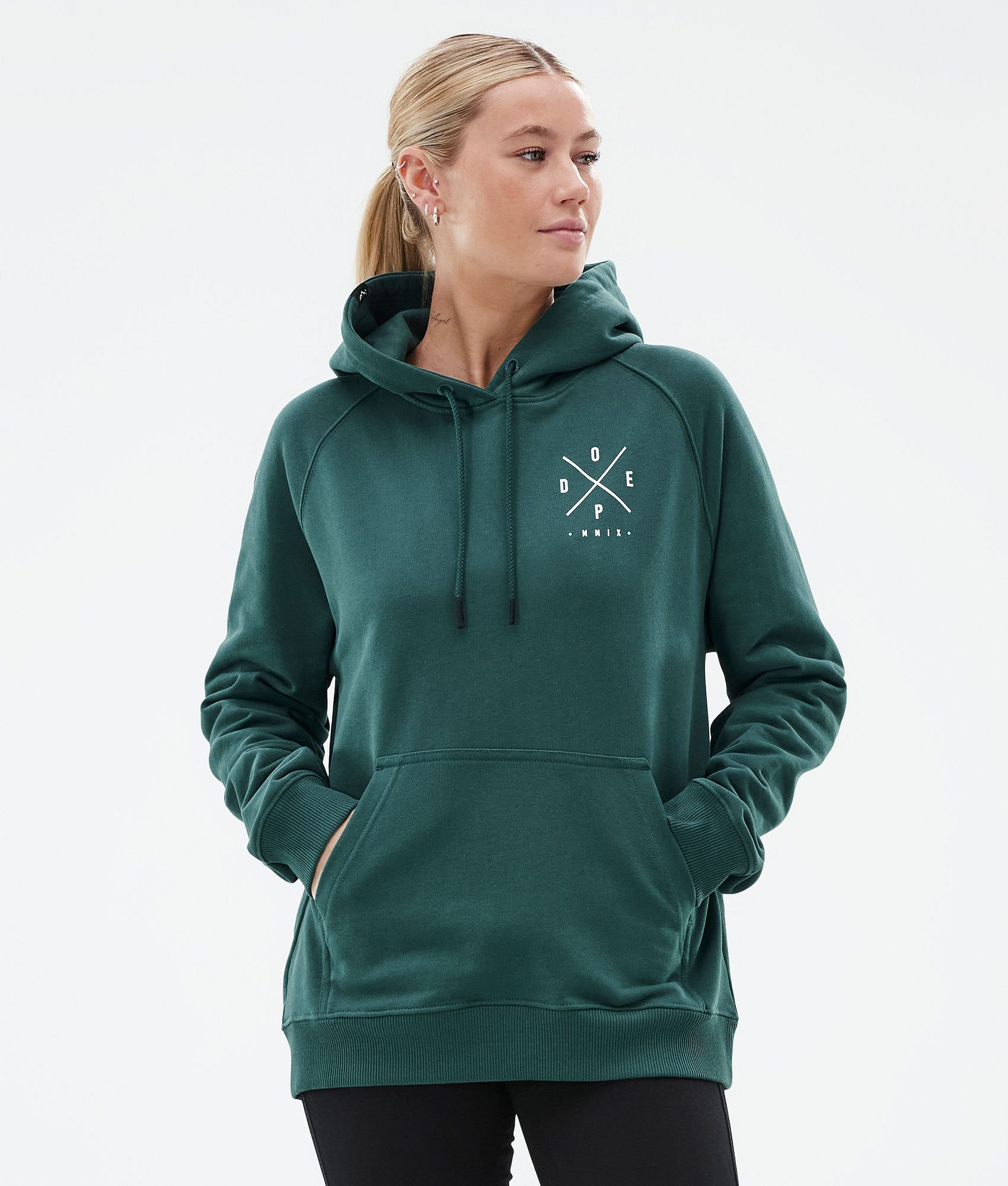 Dope Common W Sweat capuche Femme Bottle Green