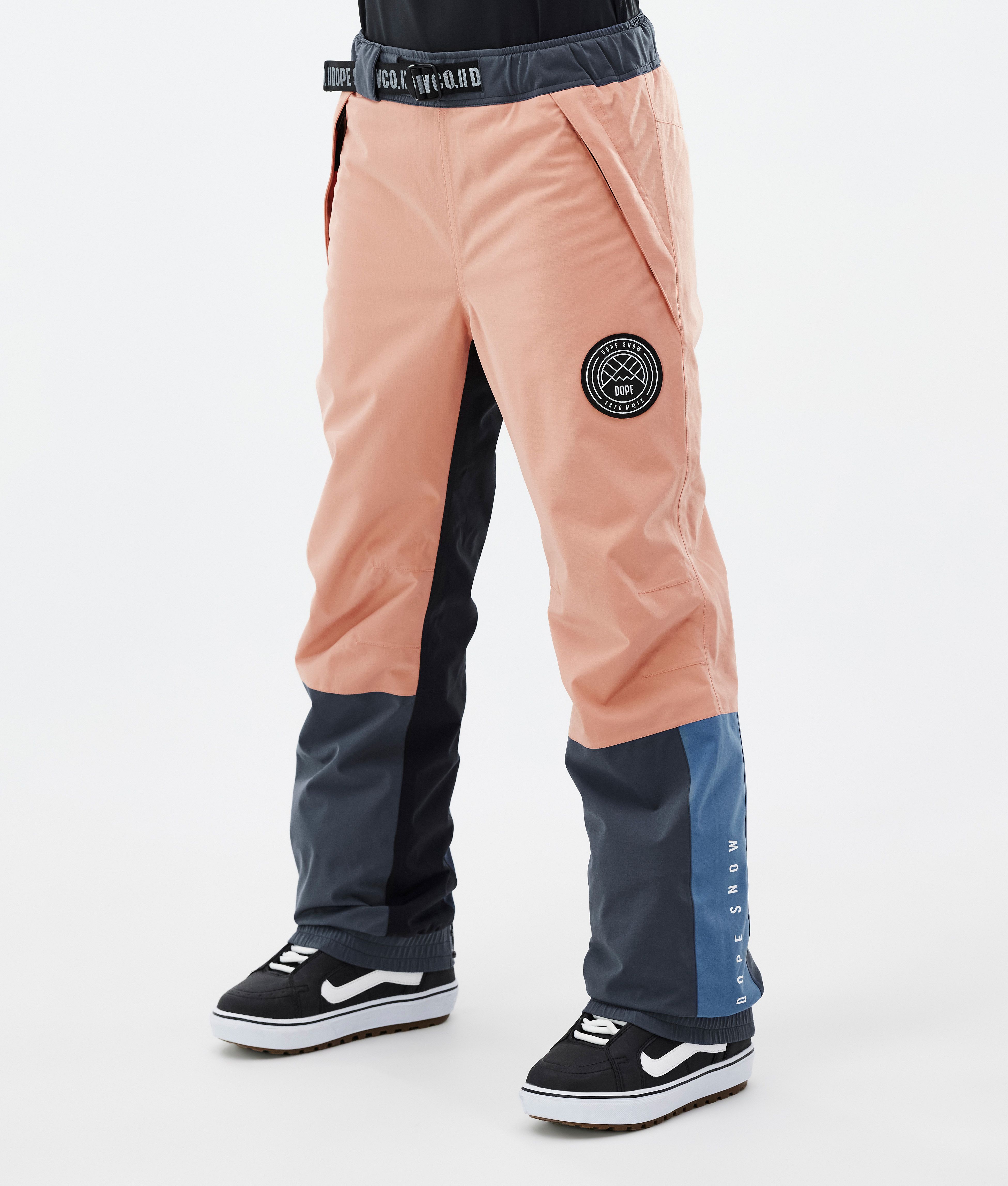 Dope Blizzard Track W Women's Snowboard Pants Faded Peach/Blue  Steel/Black/Metal Blue