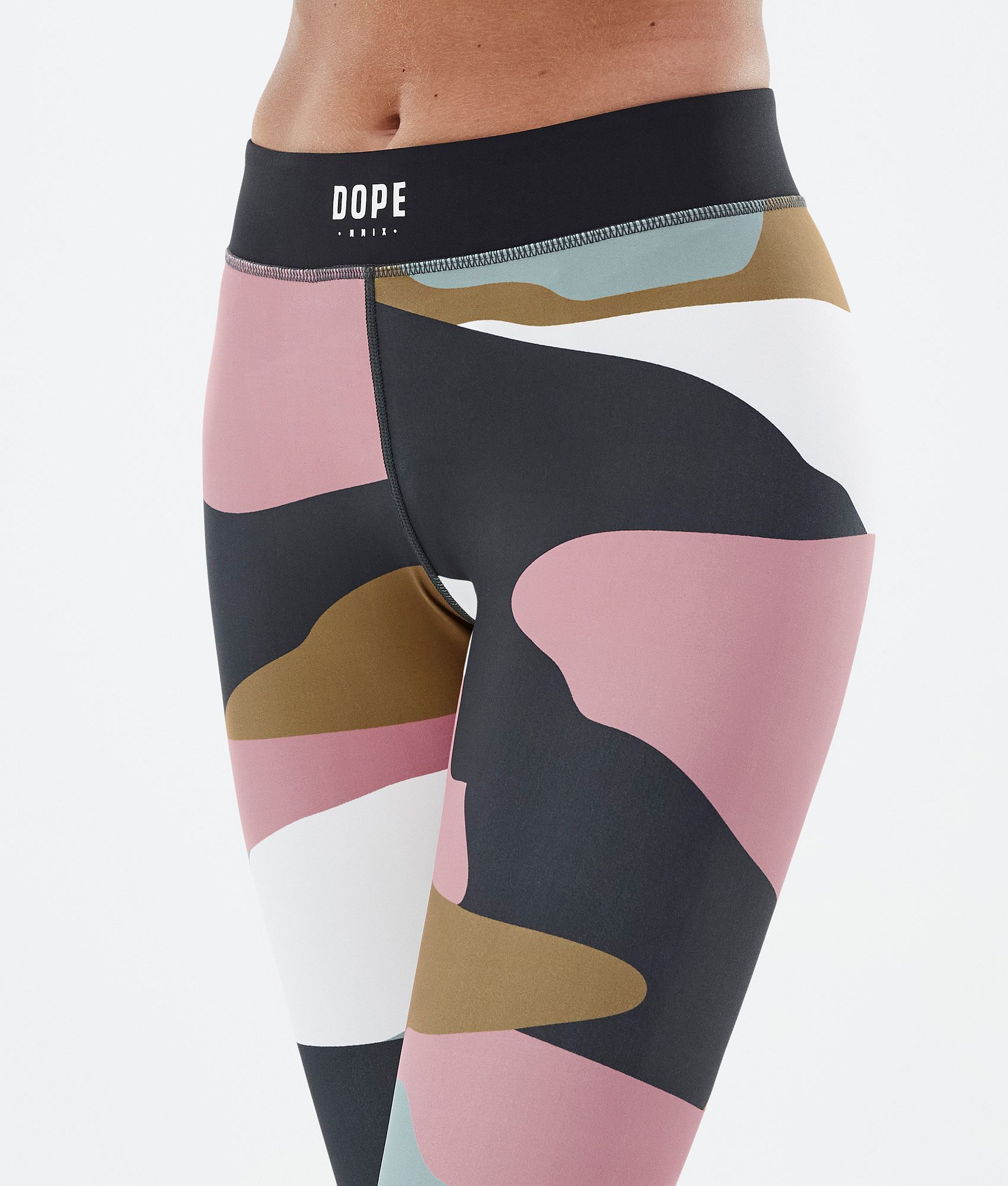 Dope Razor Leggings Women Shards Gold Muted Pink Dopesnow UK