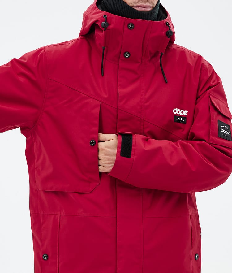 Adept Ski Jacket Men Deep Red, Image 8 of 9