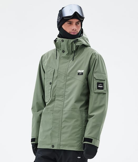 Adept Kurtka Snowboardowa Mężczyźni Moss Green