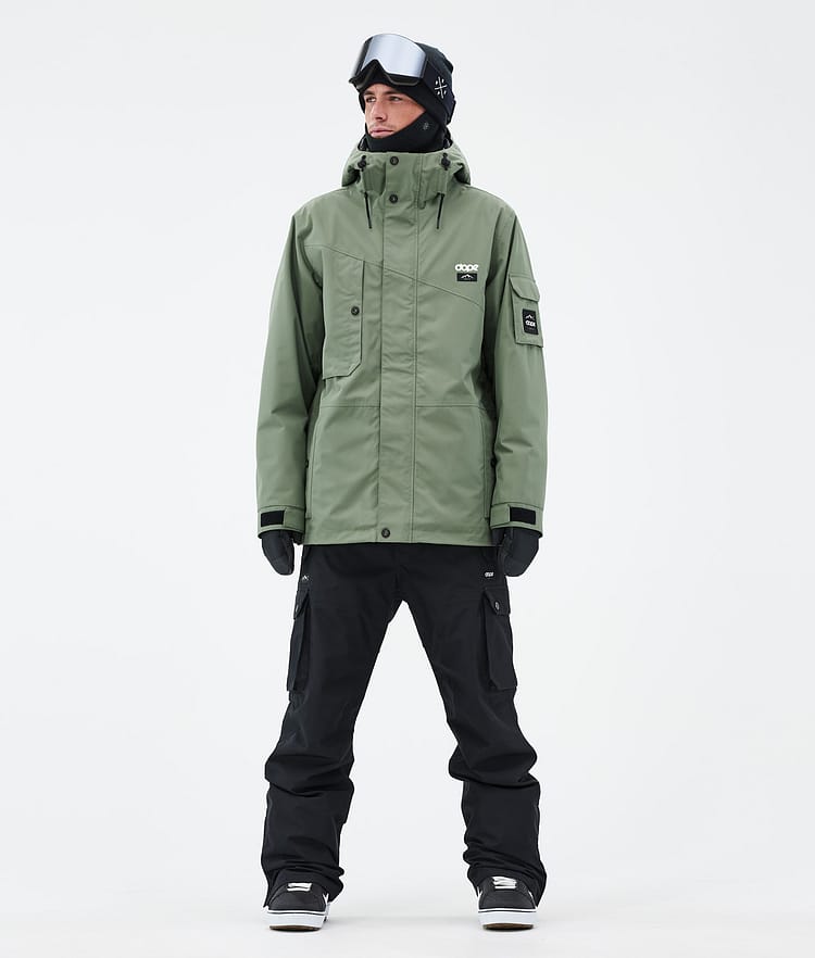 Adept Snowboardjacke Herren Moss Green Renewed, Bild 2 von 9