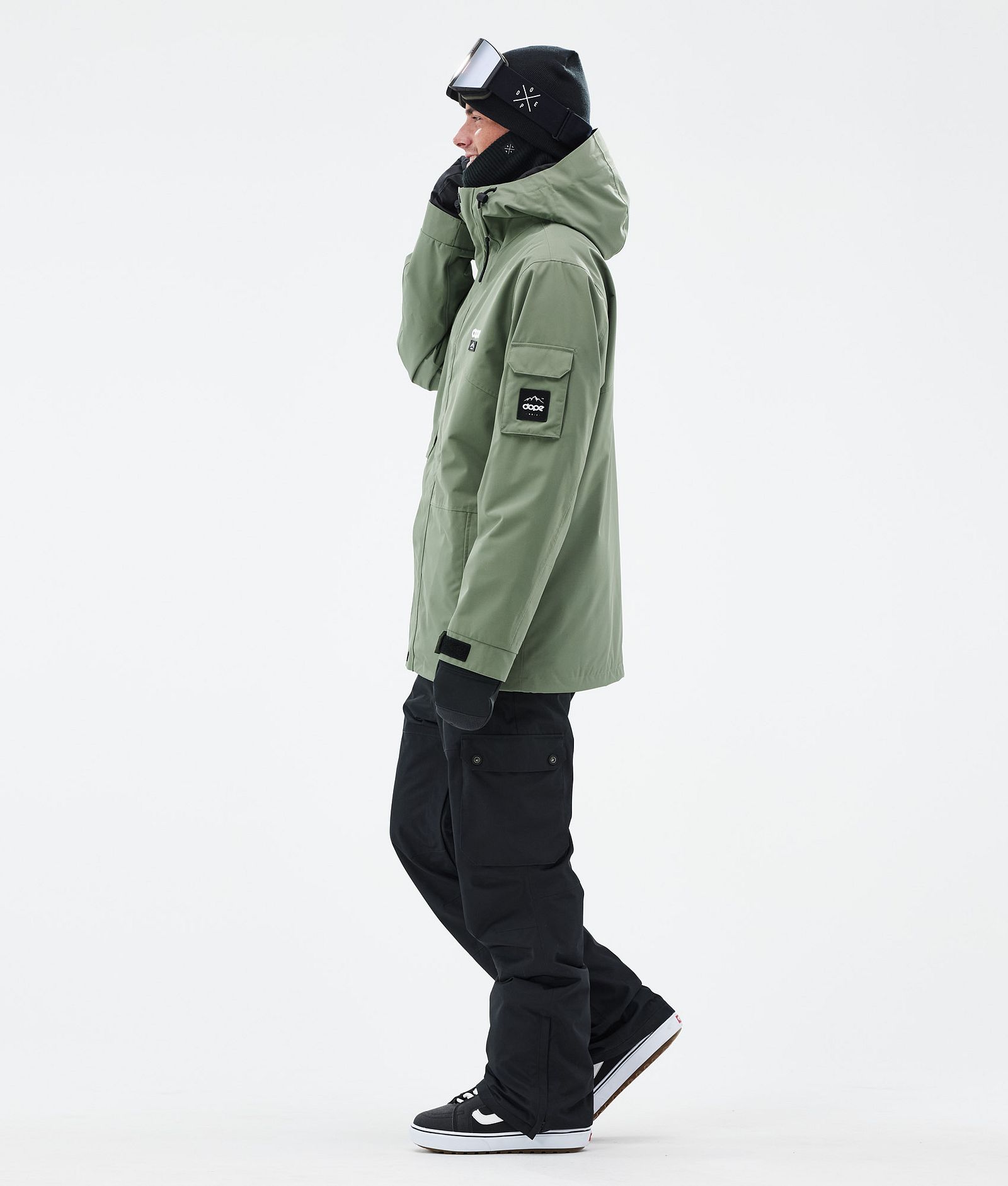 Adept Snowboardjacka Herr Moss Green, Bild 3 av 9