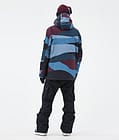 Adept Snowboard Jacket Men Shards Burgundy Blue, Image 4 of 9