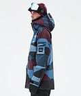 Adept Snowboard Jacket Men Shards Burgundy Blue, Image 5 of 9