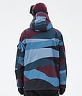 Adept Veste Snowboard Homme Shards Burgundy Blue, Image 6 sur 9