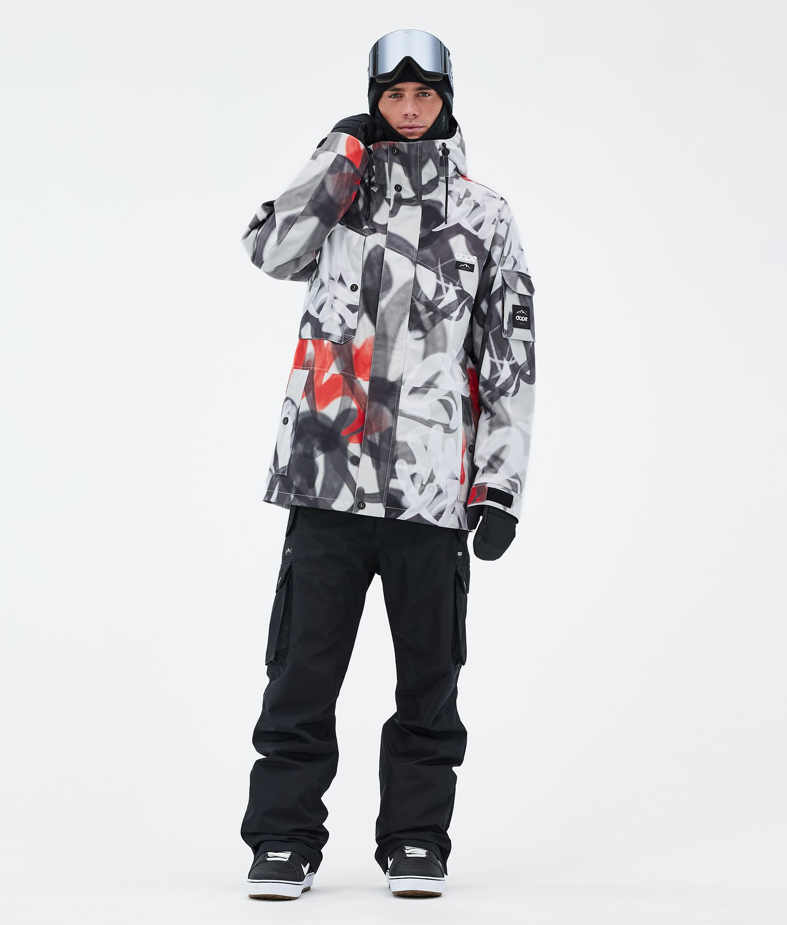 Adept Snowboard Jacket Men Spray Black Red, Image 2 of 9