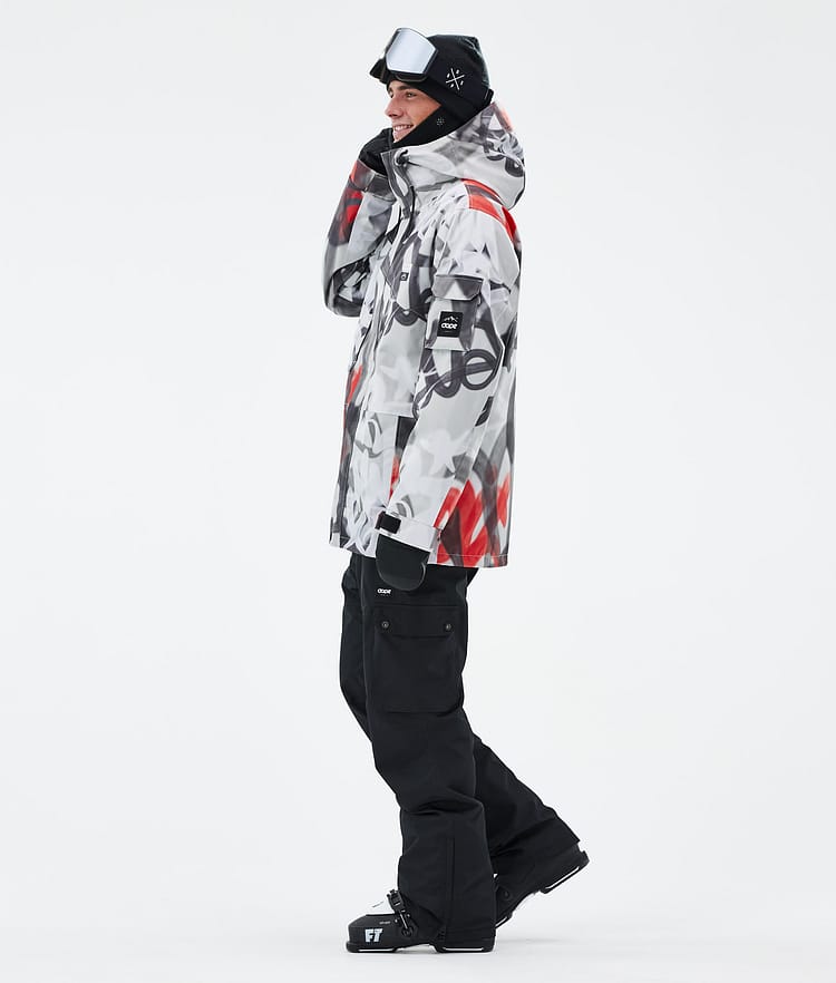 Adept Veste de Ski Homme Spray Black Red, Image 3 sur 9