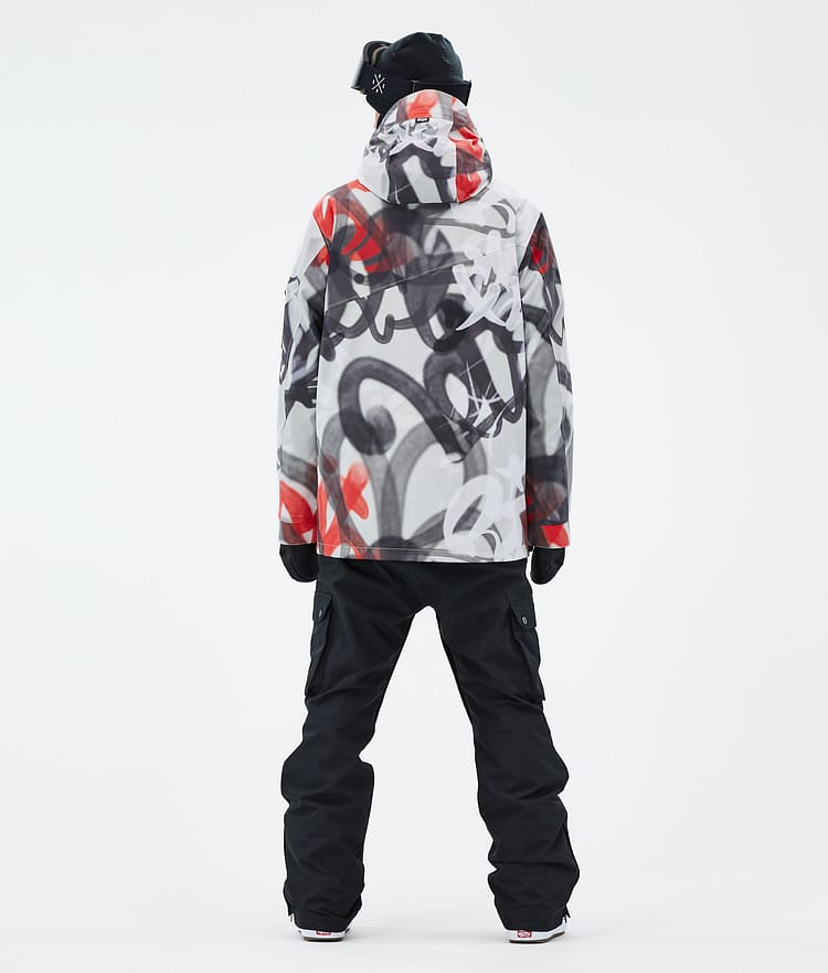 Adept Snowboardjacke Herren Spray Black Red Renewed, Bild 4 von 9