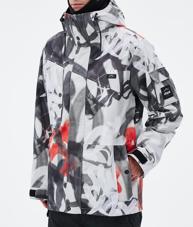 Adept Veste Snowboard Homme Spray Black Red, Image 7 sur 9