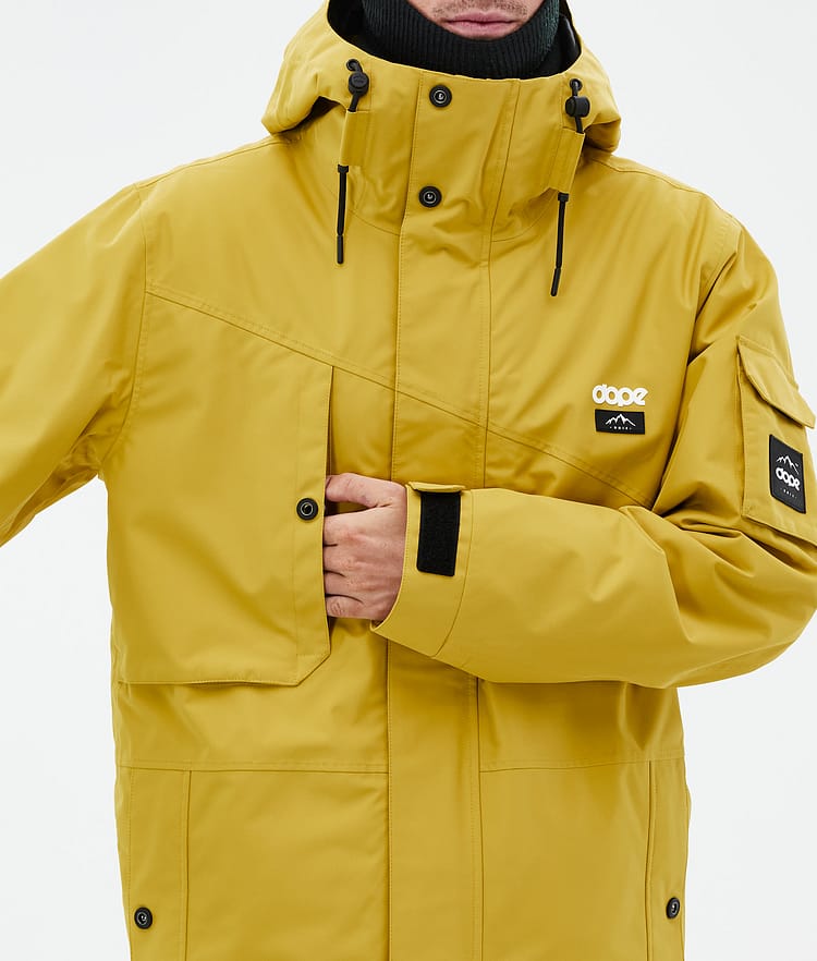 Adept Ski Jacket Men Yellow, Image 8 of 9