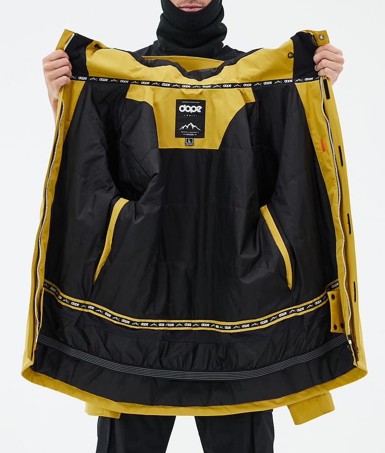 Adept Veste Snowboard Homme Yellow, Image 9 sur 9