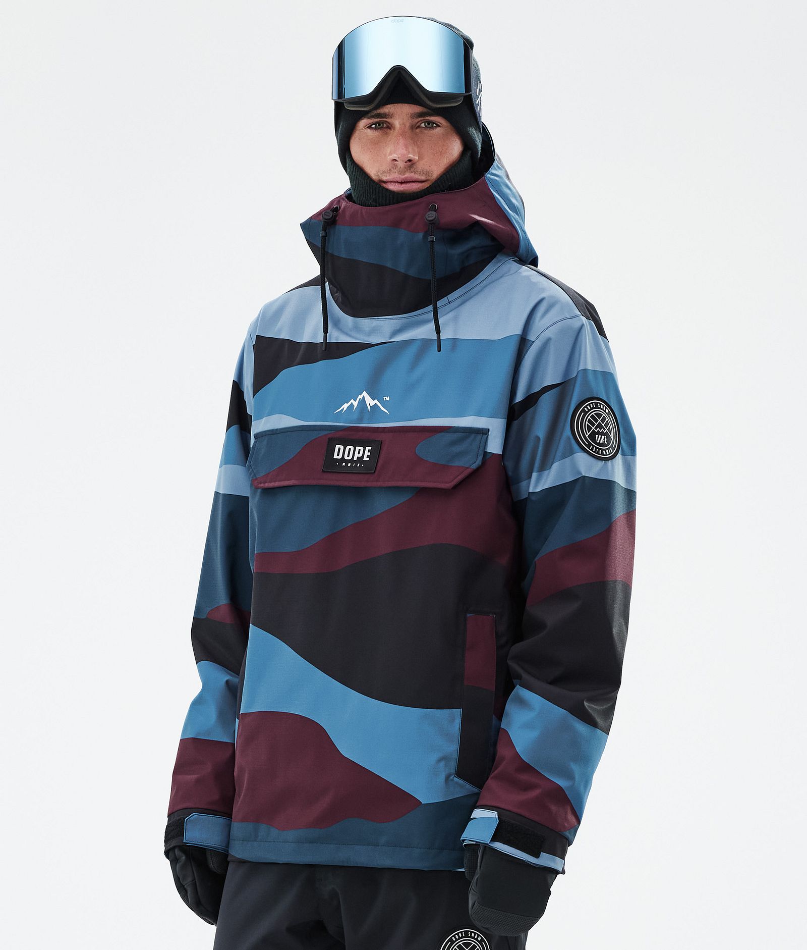 Blizzard Ski Jacket Men Shards Burgundy Blue, Image 1 of 8