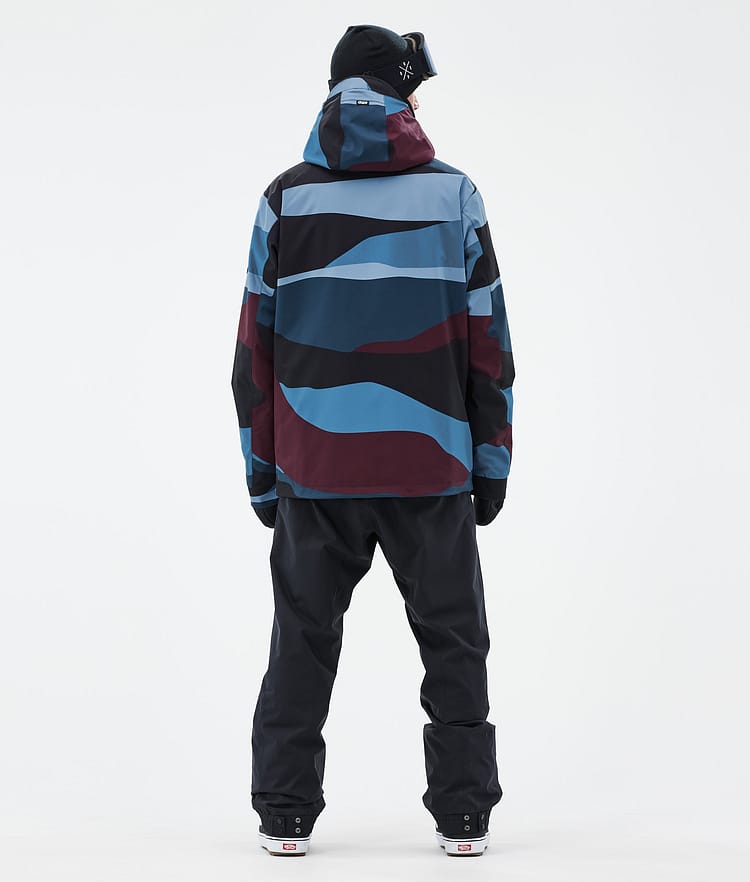 Blizzard Snowboardjakke Herre Shards Burgundy Blue, Bilde 4 av 8