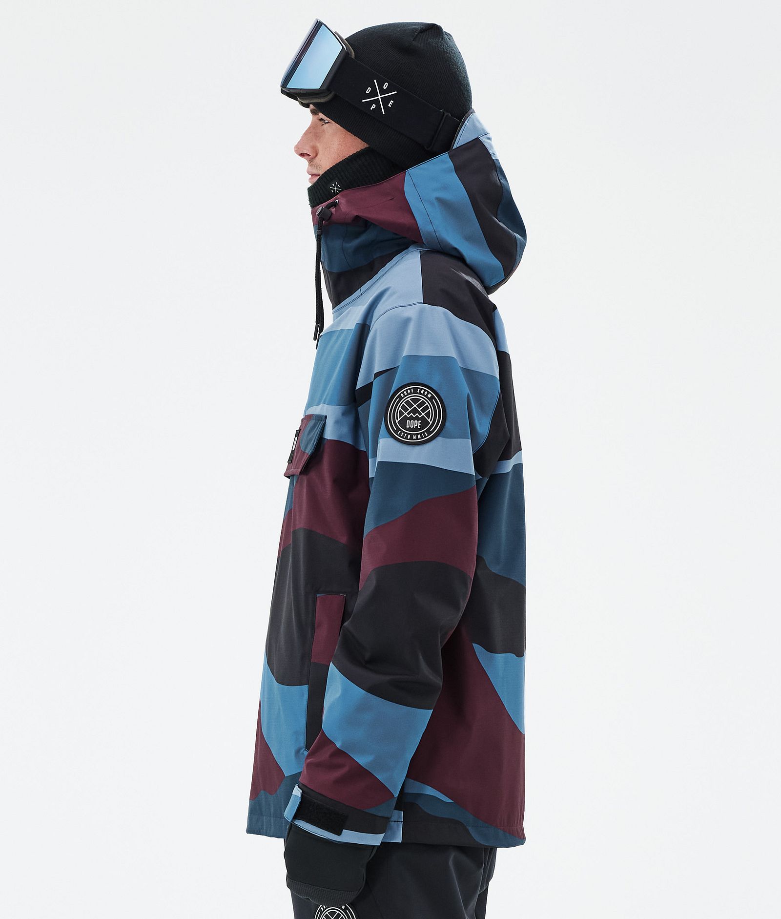 Blizzard Snowboardjakke Herre Shards Burgundy Blue, Bilde 5 av 8