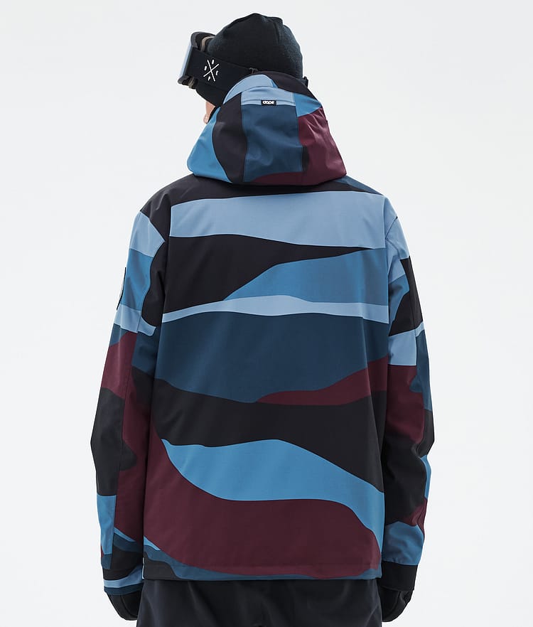 Blizzard Snowboardjakke Herre Shards Burgundy Blue, Bilde 6 av 8