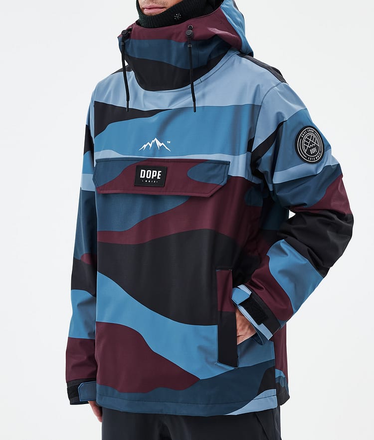 Blizzard Snowboardjacka Herr Shards Burgundy Blue, Bild 7 av 8