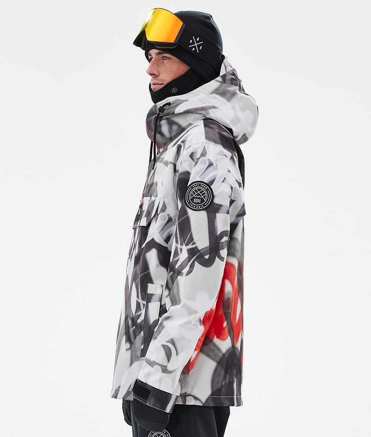 Blizzard Kurtka Snowboardowa Mężczyźni Spray Black Red, Zdjęcie 5 z 8