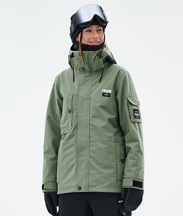 Adept W Giacca Snowboard Donna Moss Green