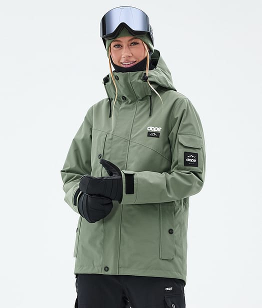 Adept W Bunda na Snowboard Dámské Moss Green