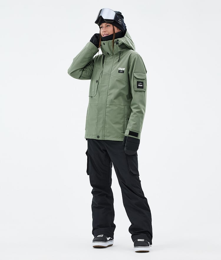 Adept W Snowboardjacka Dam Moss Green, Bild 2 av 9