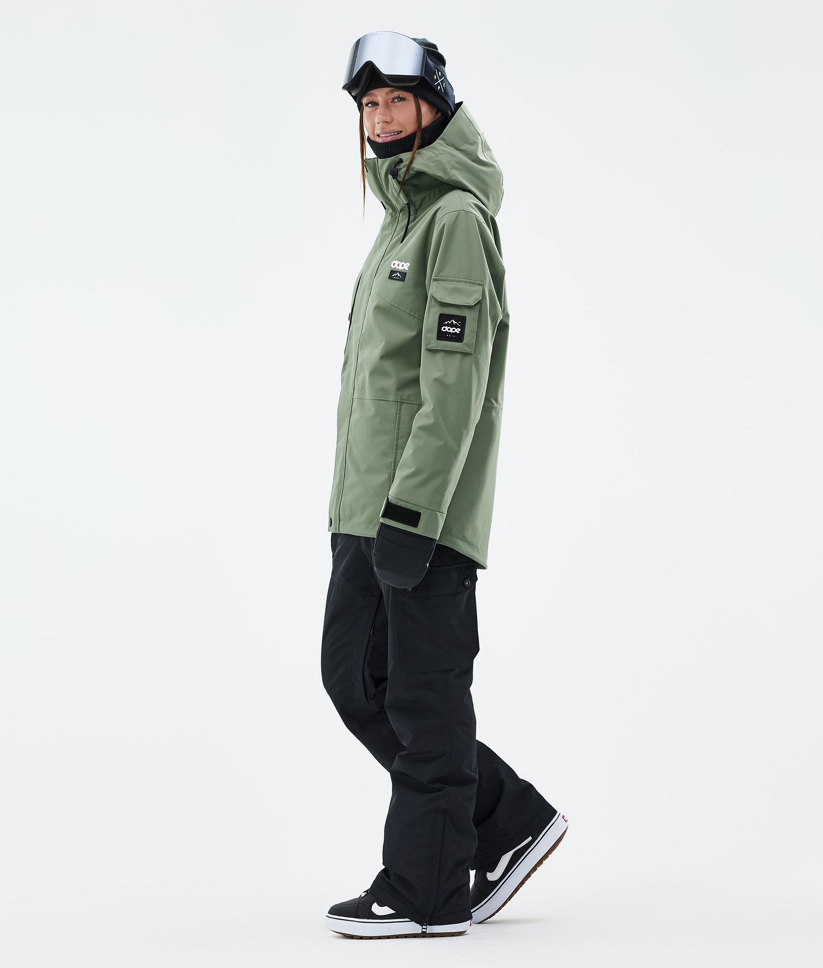 Adept W Snowboard Jacket Women Moss Green, Image 3 of 9