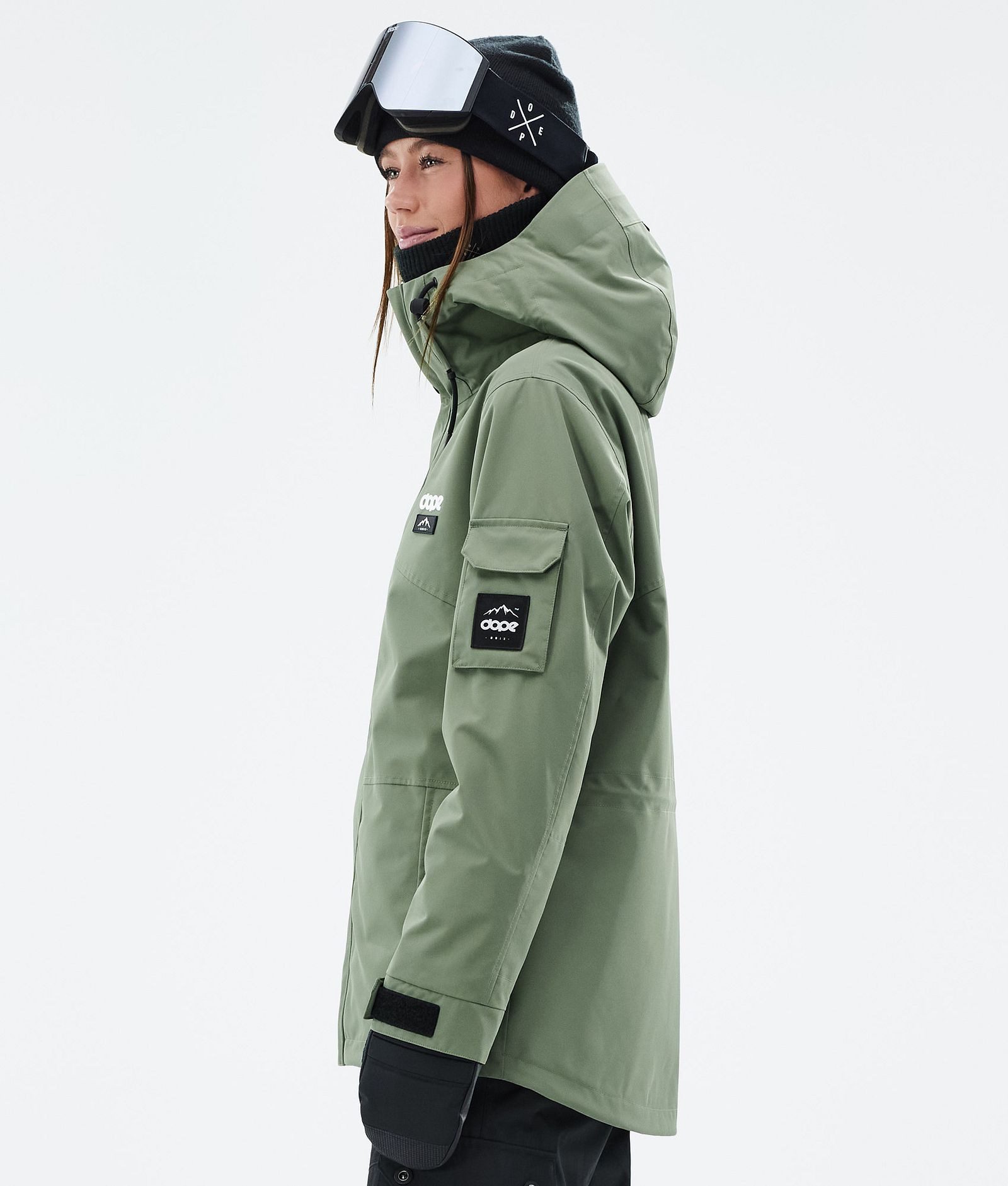 Adept W Manteau Ski Femme Moss Green, Image 5 sur 9