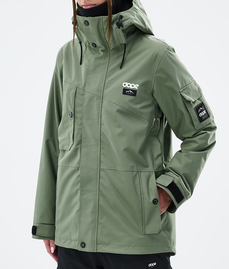 Adept W Snowboard Jacket Women Moss Green, Image 7 of 9