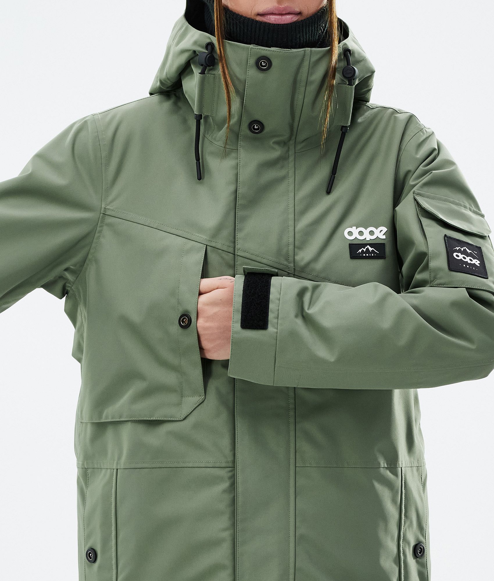 Green womens ski jacket best sale