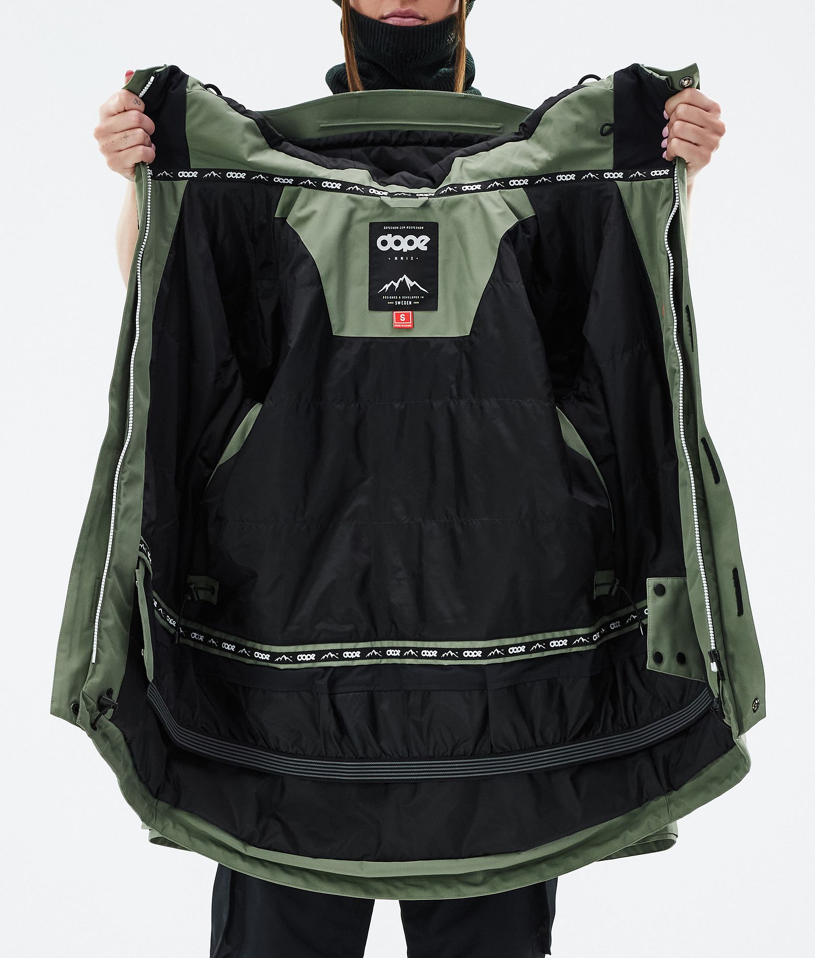 Adept W Snowboardjakke Dame Moss Green, Billede 9 af 9