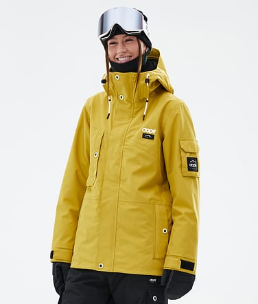 Adept W Ski jas Dames Yellow