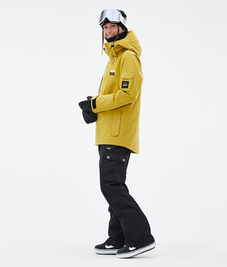 Adept W Snowboardjakke Dame Yellow, Billede 3 af 9