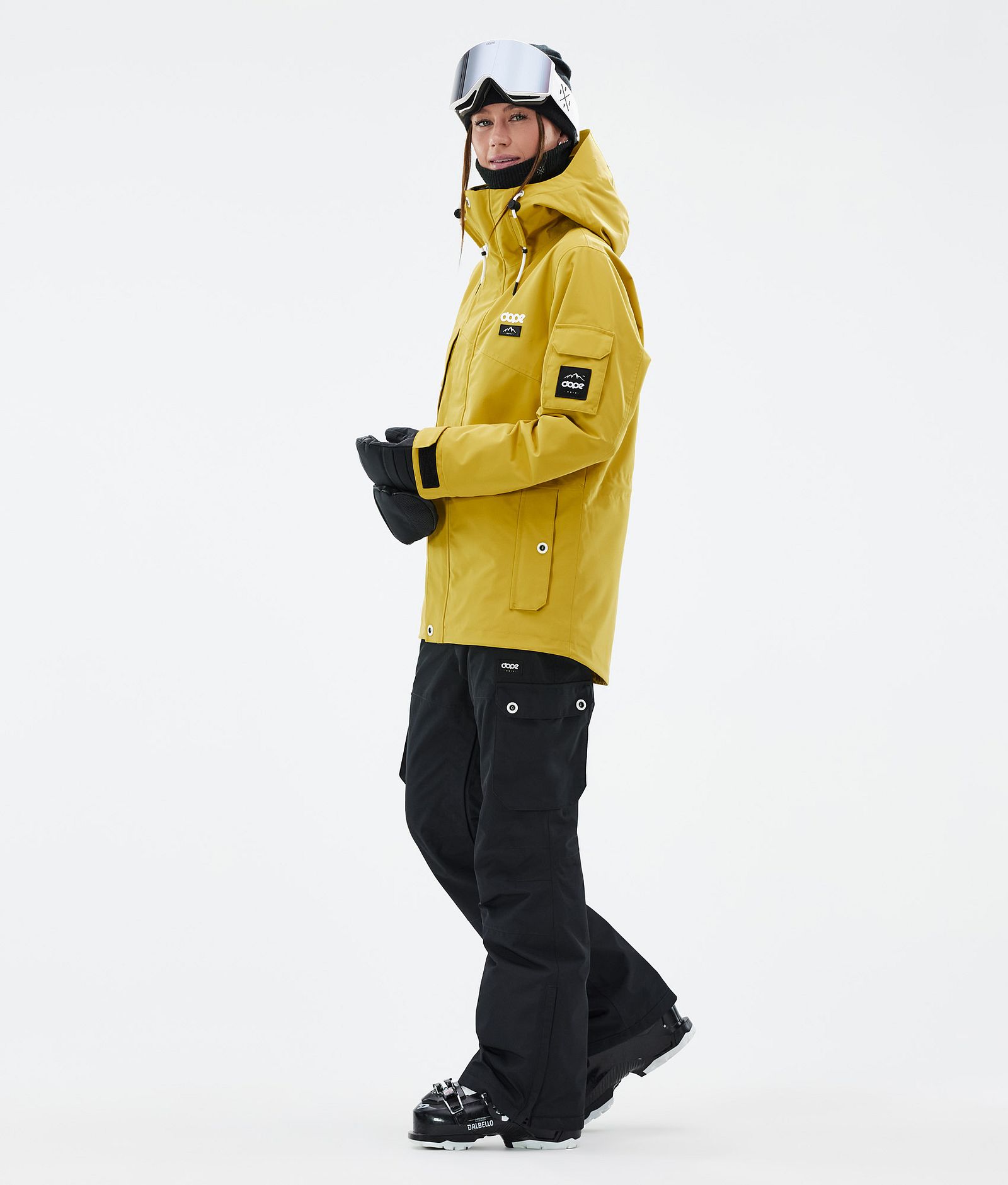 Adept W Veste de Ski Femme Yellow, Image 3 sur 9