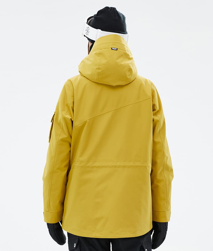 Adept W Veste de Ski Femme Yellow, Image 6 sur 9