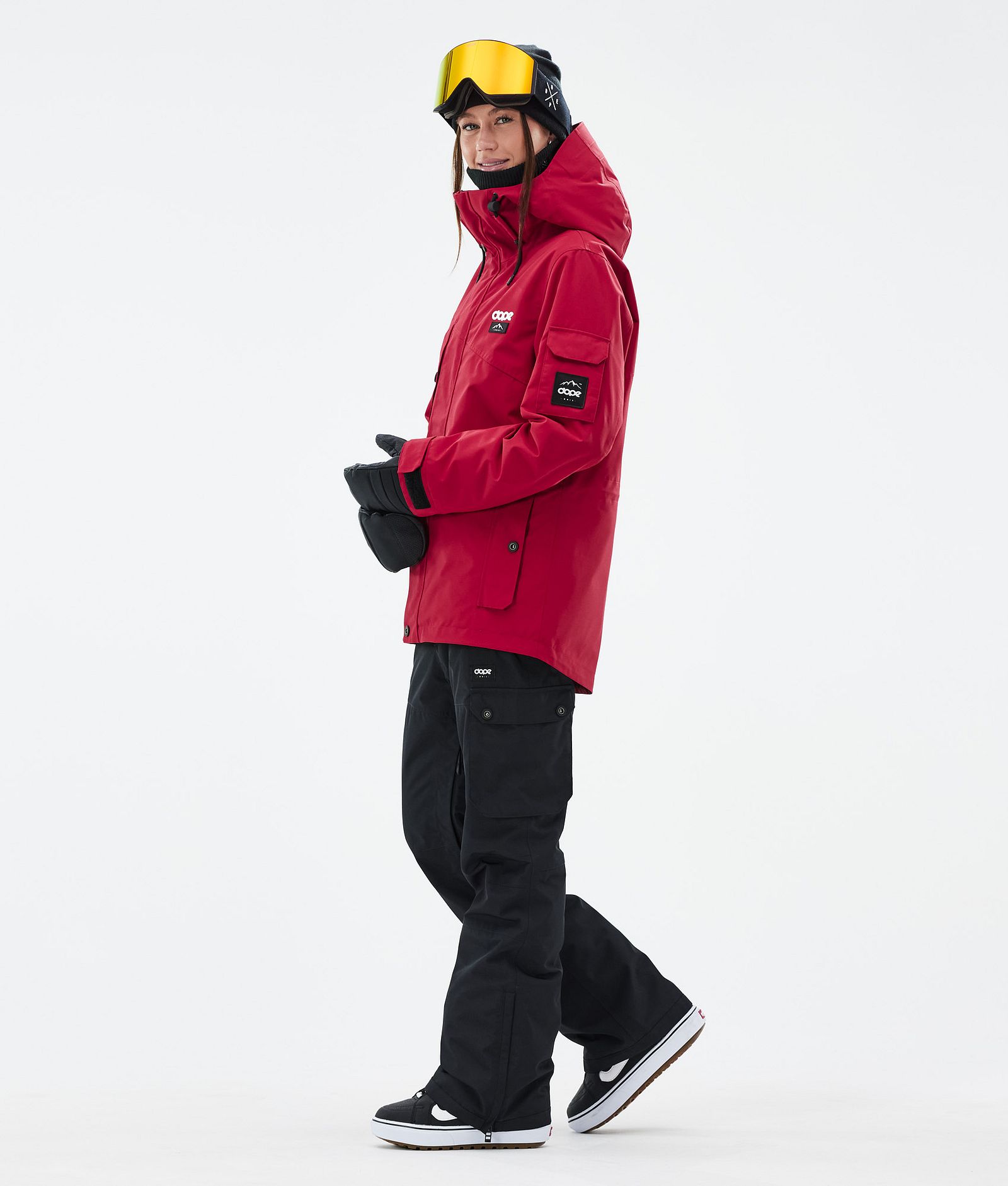 Adept W Veste Snowboard Femme Deep Red, Image 3 sur 9