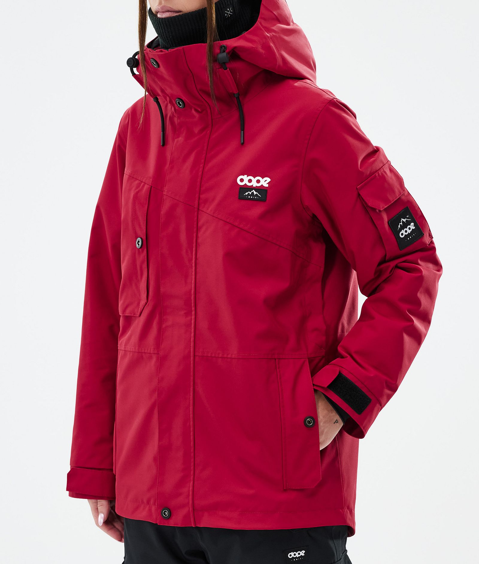 Adept W Snowboardjakke Dame Deep Red, Bilde 7 av 9