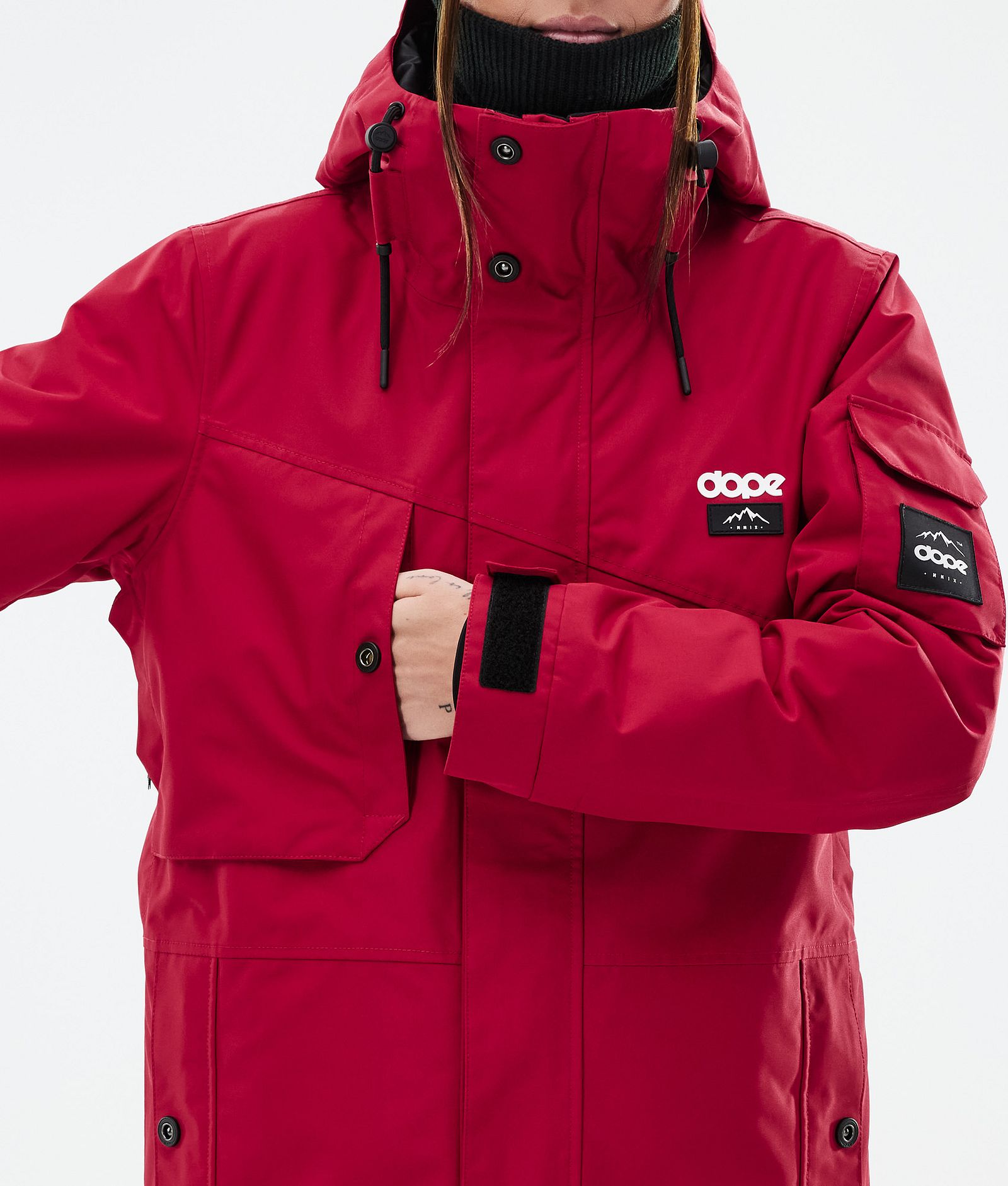 Adept W Snowboard Jacket Women Deep Red, Image 8 of 9