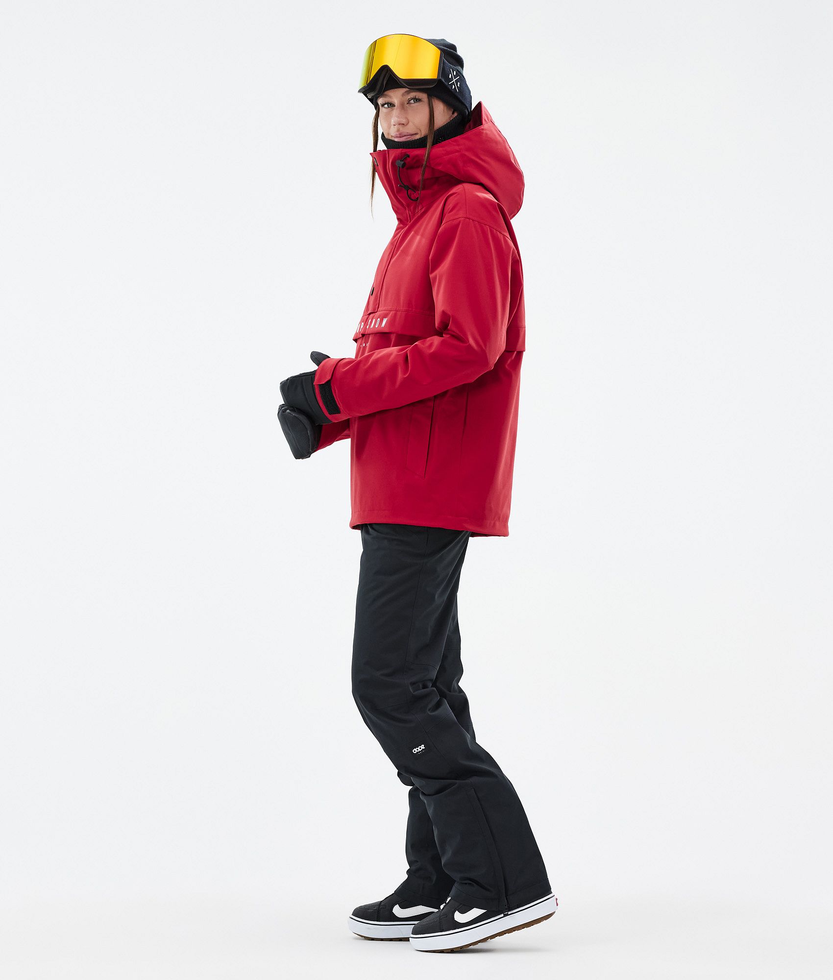 Black and red snowboard jacket best sale