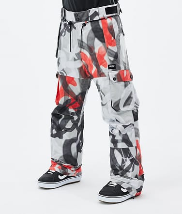 Iconic Pantalon de Snowboard Homme Spray Black Red