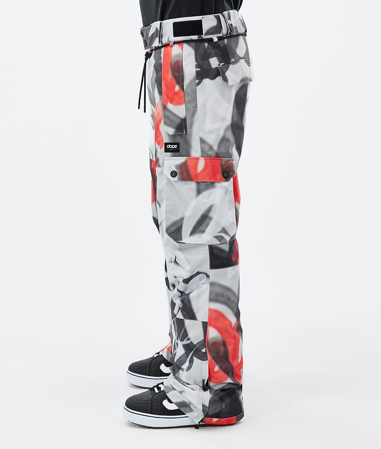 Iconic Pantalon de Snowboard Homme Spray Black Red, Image 3 sur 7