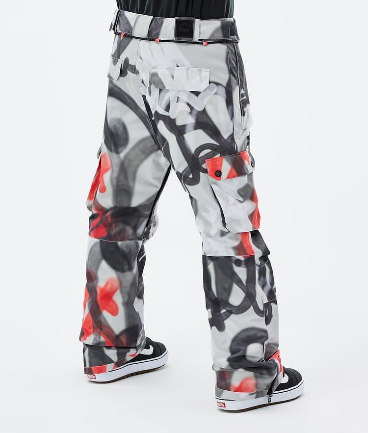 Iconic Snowboard Pants Men Spray Black Red, Image 4 of 7