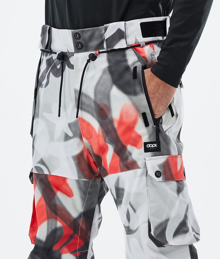 Iconic Ski Pants Men Spray Black Red, Image 5 of 7