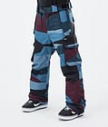 Iconic Snowboard Bukser Herre Shards Burgundy Blue, Billede 1 af 7