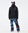 Iconic Snowboard Pants Men Shards Burgundy Blue, Image 2 of 7